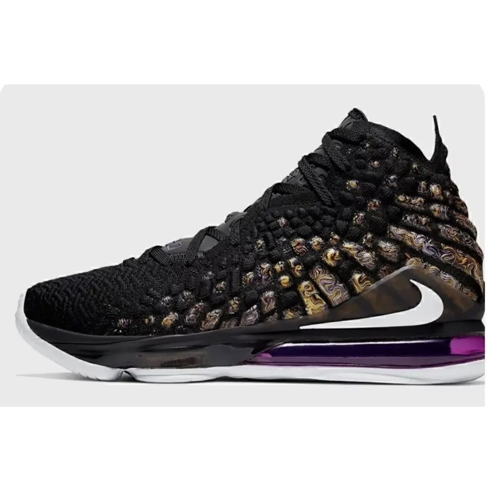 Nike LeBron XVII 17 BG Lakers GS BQ5594-004 Youth Size 7YBoys-7 Mans
